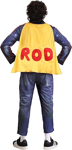 Miniatura 3 de Disfraz de Hot Rod Kimble para adultos Andy Samberg Hot Rod Mono de una pieza con capa adjunta