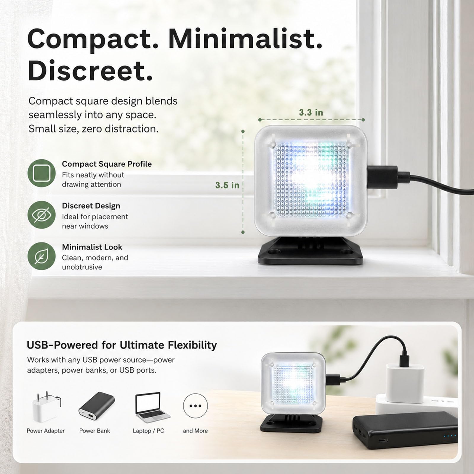 Lampe LED Simulateur TV – LumièRe Anti-Effraction Et Dissuasion De Vol avec 4 Modes, Minuterie Et Capteur – Se Distingue De L'éClairage Statique Conventionnel B24LED