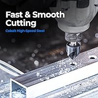 Vista 4 de toolant Noir-Ti - Juego de brocas avellanadas de cobalto + juego de mangas de jardinería resistentes a cortes de metal toolant