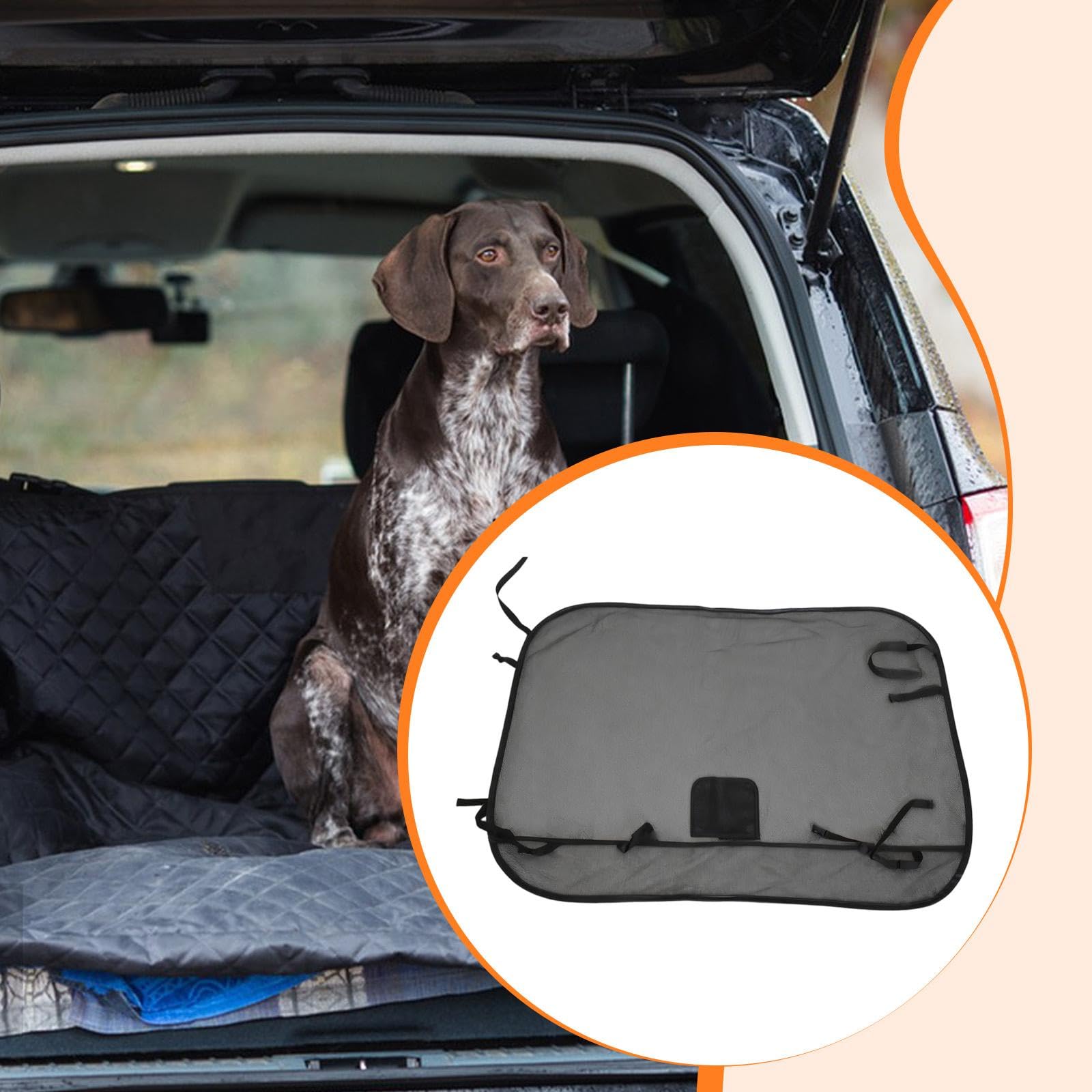 Generic Barriera Cane Rete Divisorio Animali Domestici Realizzata in PVC Robusto con Visibilità Chiara E Fissaggio Regolabile Adatta per, 133 Cm X 97 Cm