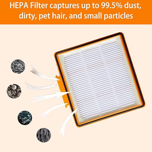 Miniatura 3 de Filtro HEPA para Shark AI AV2501S, AV2501AE, RV2502AE, RV2520AOUS, AV2510AOUS - Piezas de repuesto para aspiradora robótica - Paquete de 2 filtros +