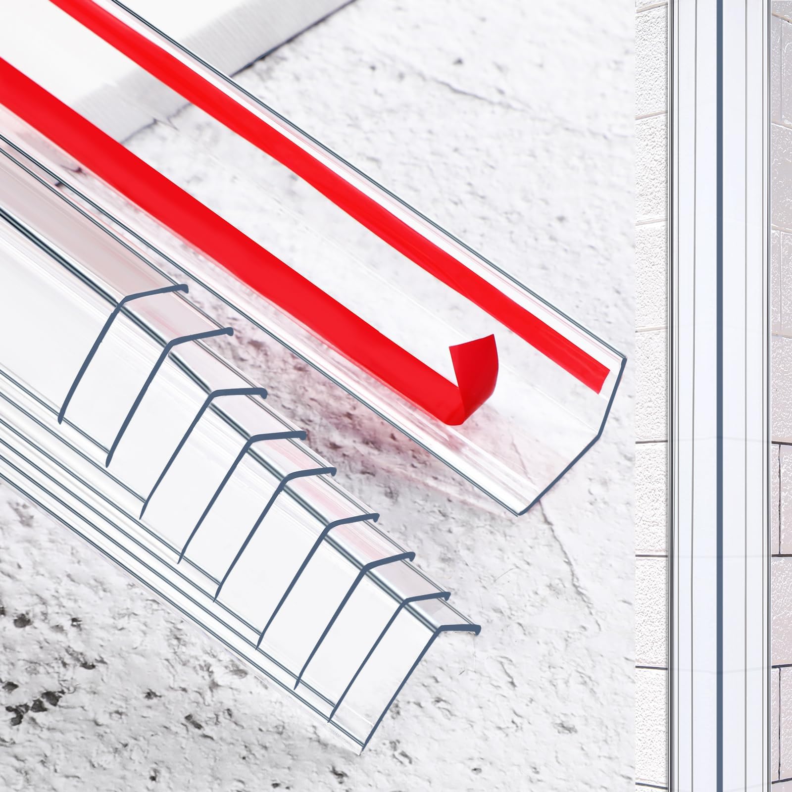 Beeveer Clear Self Adhesive Wall Corner Protector Walls