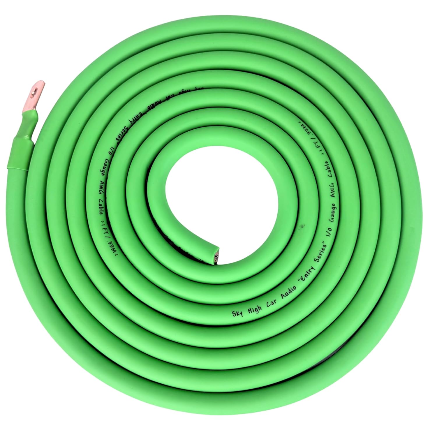 Sky High Car Audio E-Series Amplifier Wiring Kit 1/0 & 4 Gauge CCA Amp Install Kit with Power Wire, Ground, RCA & Fuse Multiple Colors