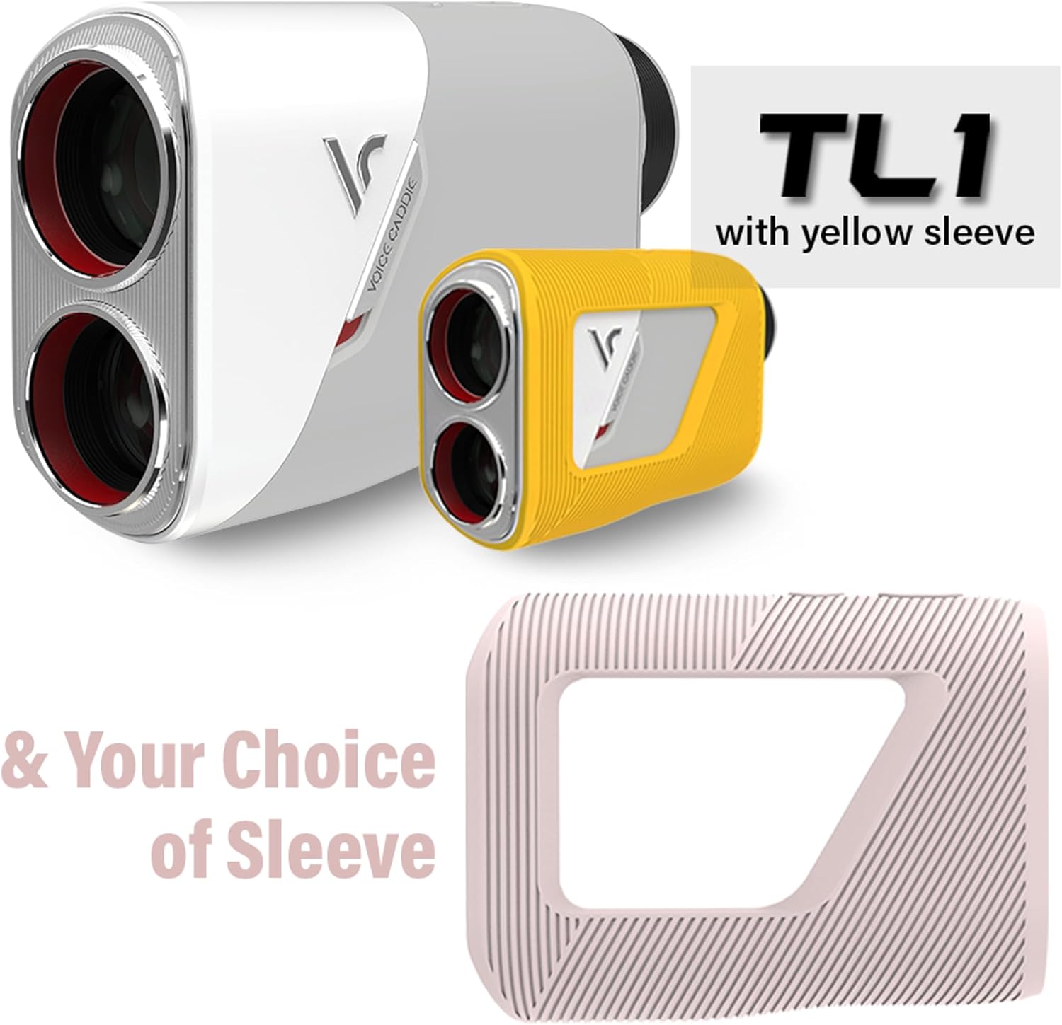 TL1 Golf Laser Rangefinder and Sleeve Bundle (Indian Pink)