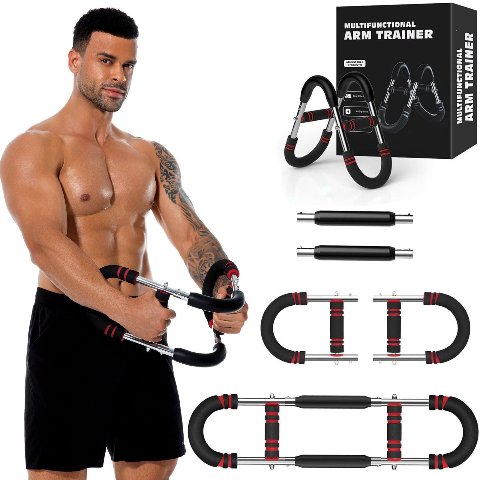 Twister Arm Trainer, Adjustable Chest Workout Equipment for Men &amp; Women, Home Gym Strength Trainer, Muscle Builder &amp; Strength Training for Arms, Chest