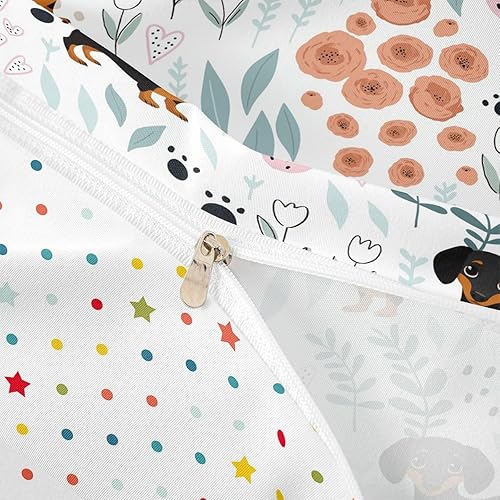 Vista 111 de Erosebridal Funda de edredón de zorro kawaii, juego de ropa de cama de zorro de dibujos animados, funda de edredón con 2 fundas de almohada para Fox