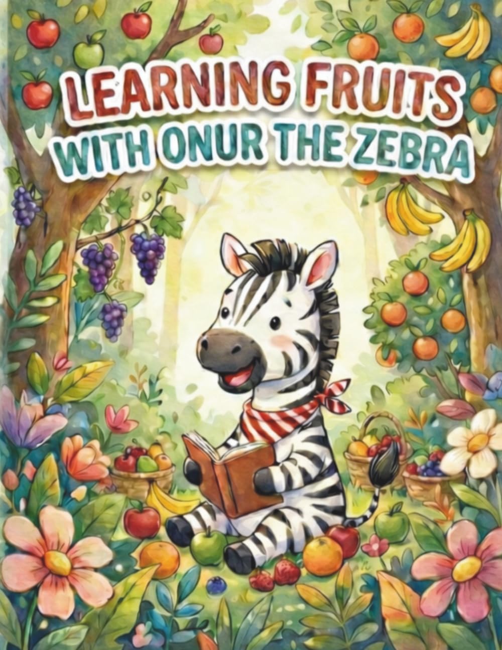 I Learn Fruits – Zebra Onur Fruit Activity Book: Fun and Educational Fruit Activities for Kids Ages 2-6 (Learning and Exploring with Zebra Onur)