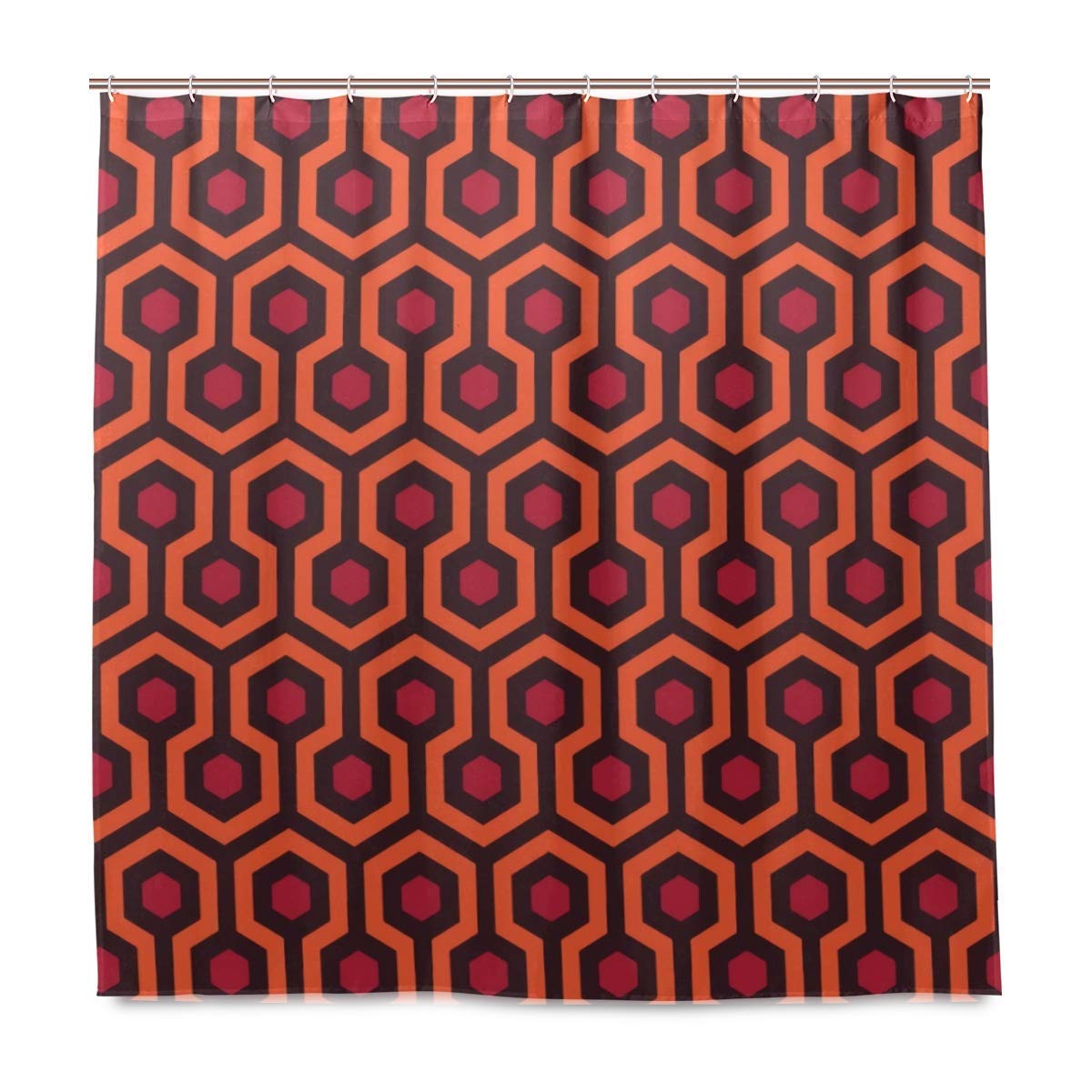 Sonernt Design Shower Curtain Overlook Hotel Carpet Waterproof Cloth Fabric Bathroom Decor Set with Hooks