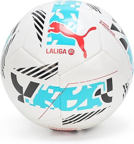 Miniatura 1 de PUMA Balón de fútbol unisex Orbita LaLiga 1 cosido a máquina, blanco-multicolor AH25, 5