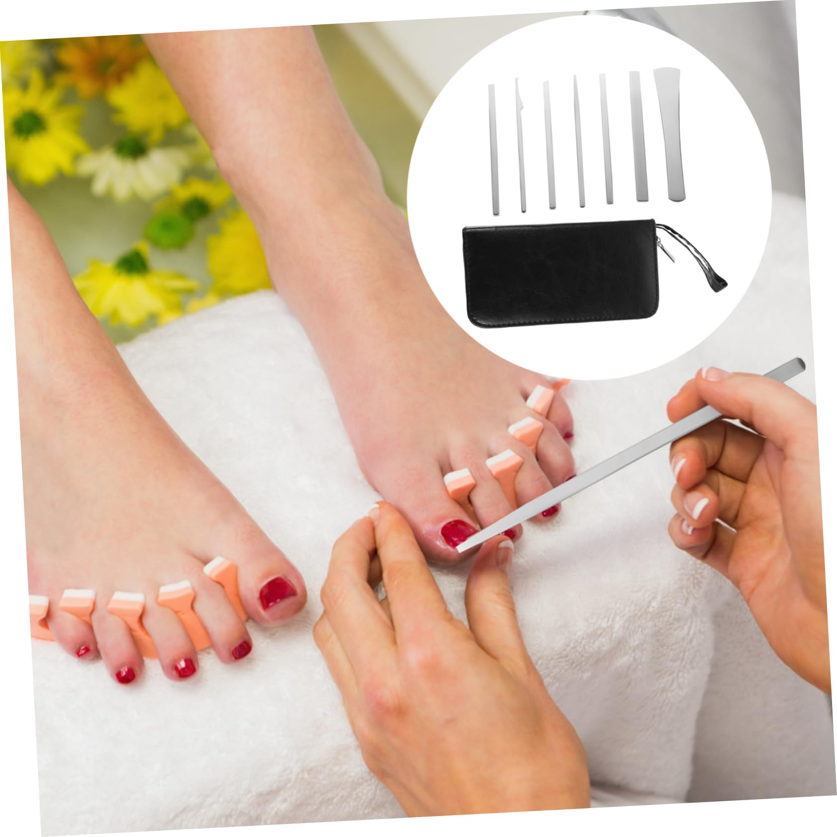 Didiseaon Kit per Pedicure in Acciaio ad Alto Manganese 7 Pezzi Coltelli per Rimuovere Calli ed Esfoliare Pelle Secca, Set Completo per Uso Professionale e Familiare