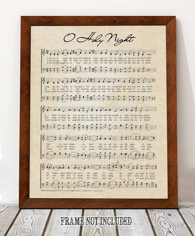 Amazon.com: Vintage O Holy Night Music Sheet Poster - Antique Christmas Carol Wall Art Decor for Nostalgic Ambiance and Unique Holiday Gifting (Stretched Canvas, 28 amazon-com-vintage-o-holy-night-music-sheet-poster-antique-christmas-carol-wall-art-decor-for-nostalgic-ambiance-and-unique-holiday-gifting-stretched-canvas-28-x-36-home-kitchen