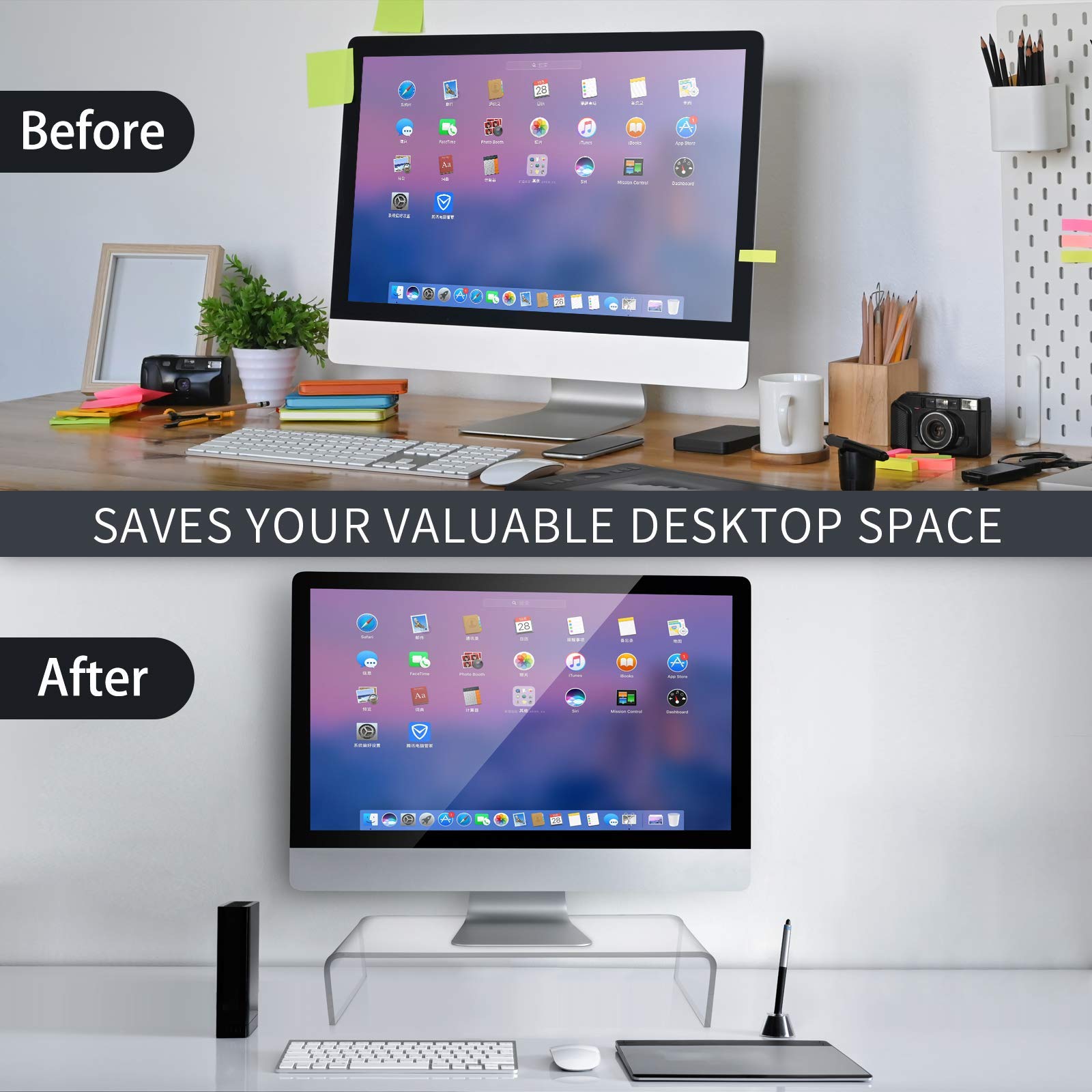 PMMAMonitor Stand, Acrylic Monitor Stand, Computer Monitor Stand