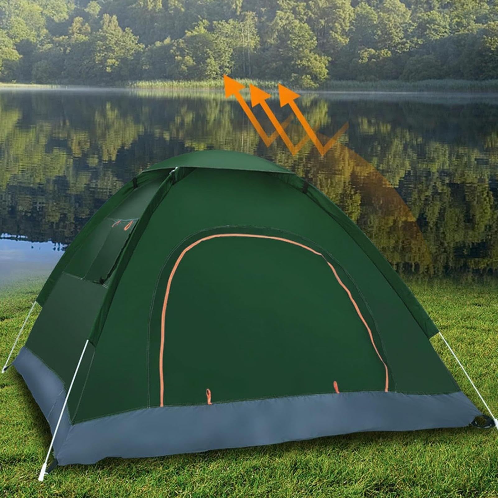 Tenda impermeabile, tenda da spiaggia, tenda da spiaggia, impermeabile, antivento, facile da installare con borsa per il trasporto, cabina per 2 persone per pesca, escursionismo, accessori da viaggio