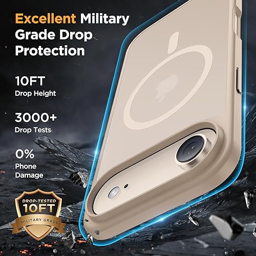 Miniatura 702 de Miracase - Funda magnética para iPhone 13 de 6.1 pulgadas (compatible con MagSafe) (con 2 protectores de pantalla), protección de grado militar