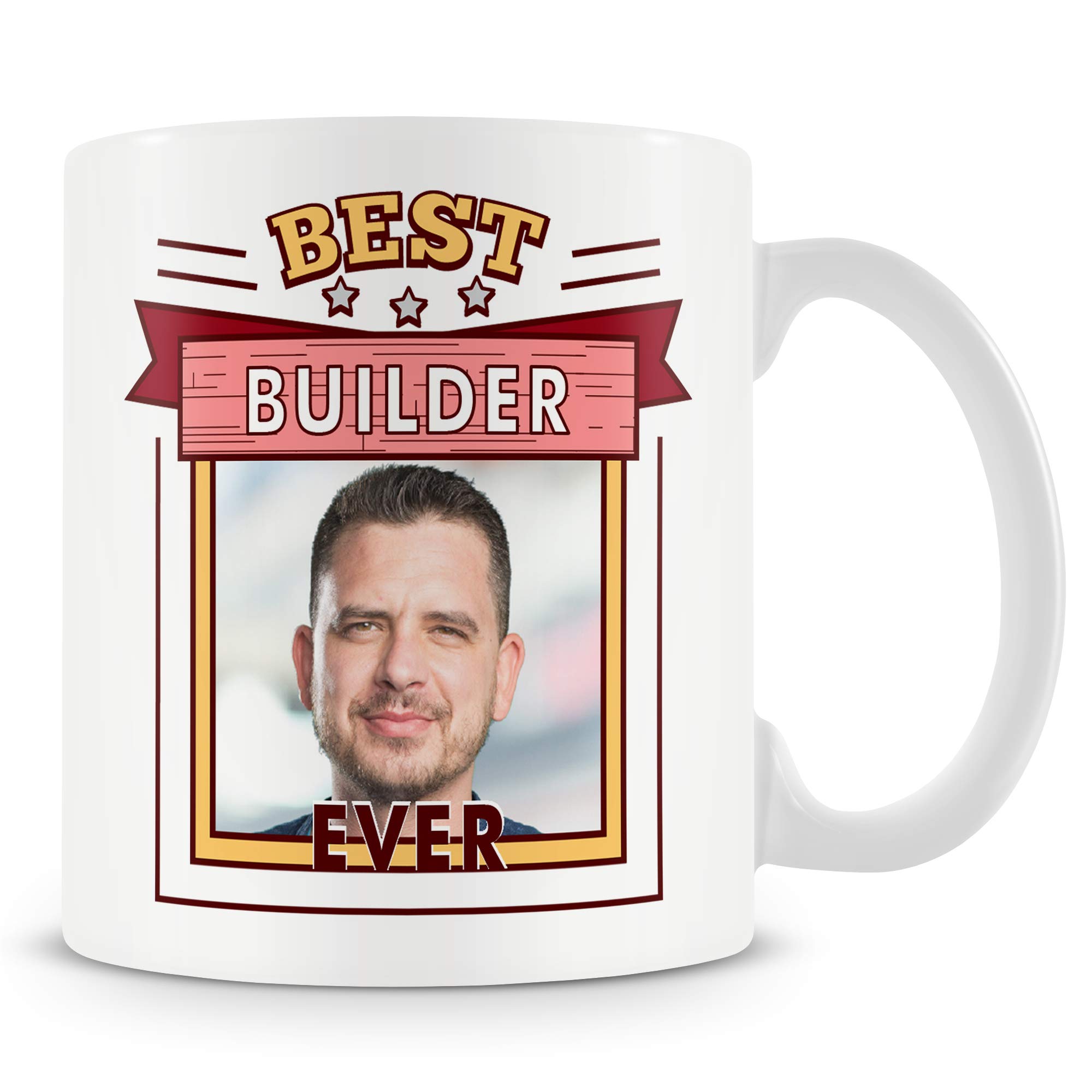 Builder Photo Mug Gift - Best Builder Ever