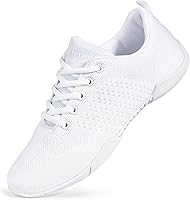 CADIDL Women's White Cheer Shoes - Breathable Lightweight Cheerleading Dance Shoes for Stunting, Tumbling & Jumping