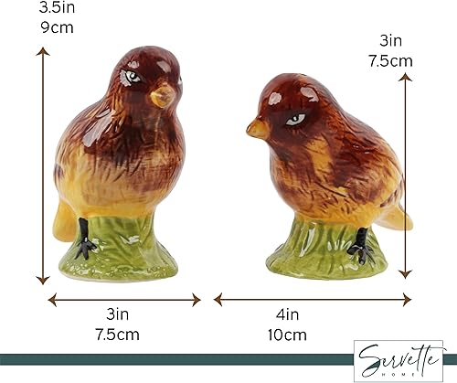 Vista 51 de Coctelera de cerámica para pájaros y salero, decoración de cocina, jaula para pájaros Ave jaula