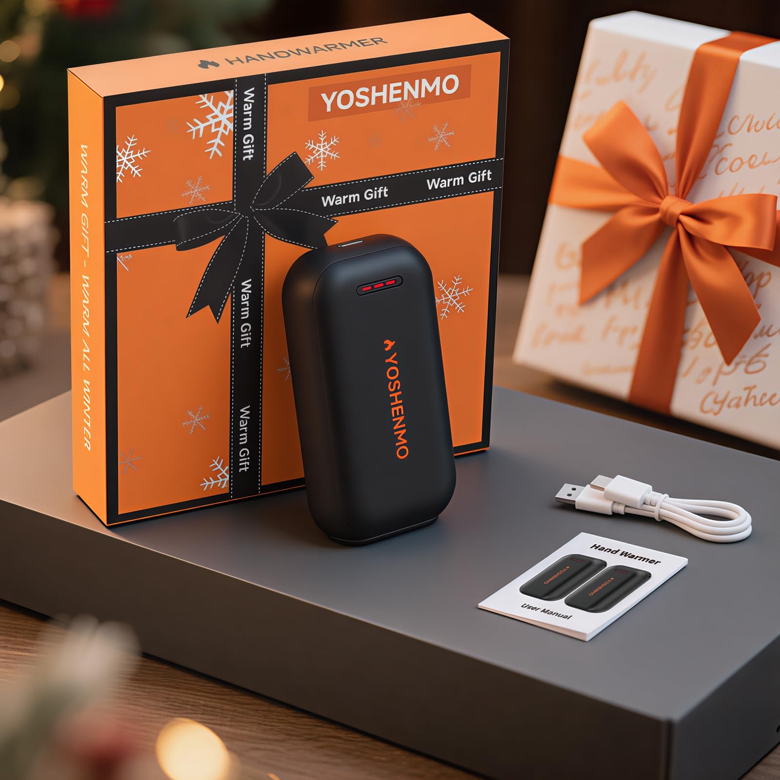 Scaldamani ricaricabili, scaldamani elettrici, riutilizzabili, chip intelligenti AI, 20 ore di calore sicuro, regali per Natale all'aperto/interni/golf/campeggio/caccia/sollievo dal dolore