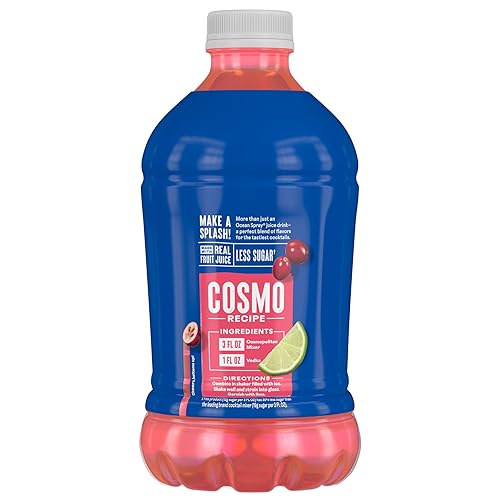 Miniatura 2 de Ocean Spray Cosmopolitan - Mezclador de cóctel, mezclador de bebidas hecho con jugo de fruta real, botella de 32 onzas líquidas
