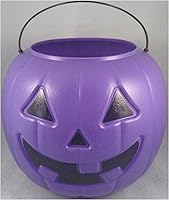 Vista 3 de Cubo de caramelos Jack O Lantern de calabaza de Halloween (verde azulado)