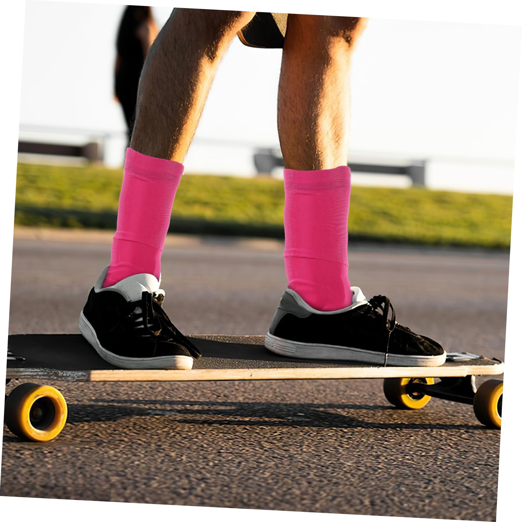 FOYTOKI Cycling Shoe Cover for Men Women Slip Overshoes Durable Protection Red for Outdoor Sports Heat Preservation Wind Resistance