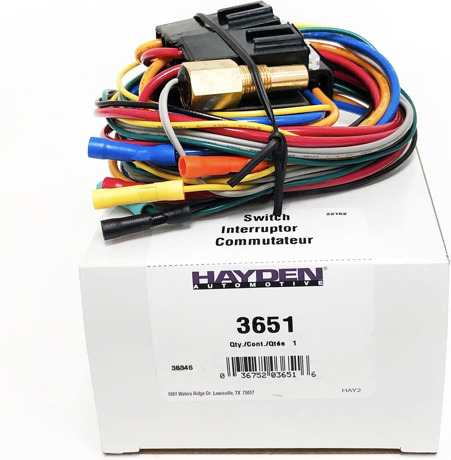 Hayden 3651 Universal Add-On Adjustable Thermostatic Fan Control Kit, Custom Fitting & Wiring Required