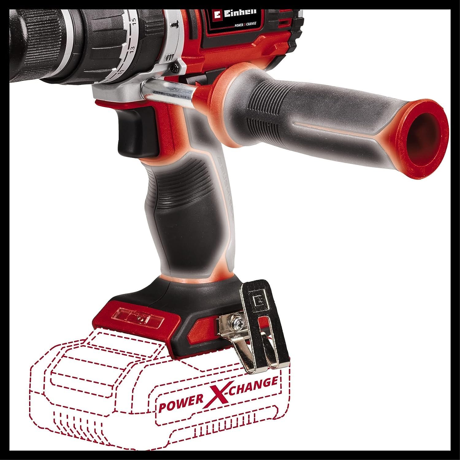 Einhell Professional Akumulatorowa wiertarko-wkrętarka z udarem TP-CD 18/60 Li BL-Solo Power X-Change (Li-Ion, 18 V, silnik bezszczotkowy, 60 Nm, bez akumulatora i bez ładowarki)