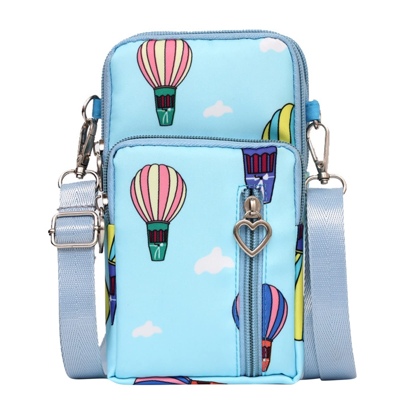 GenericFashion Balloon Printing Women's Shoulder Handbag Zipper Messenger Bag Mobile Phone Bag over Shoulder Bag