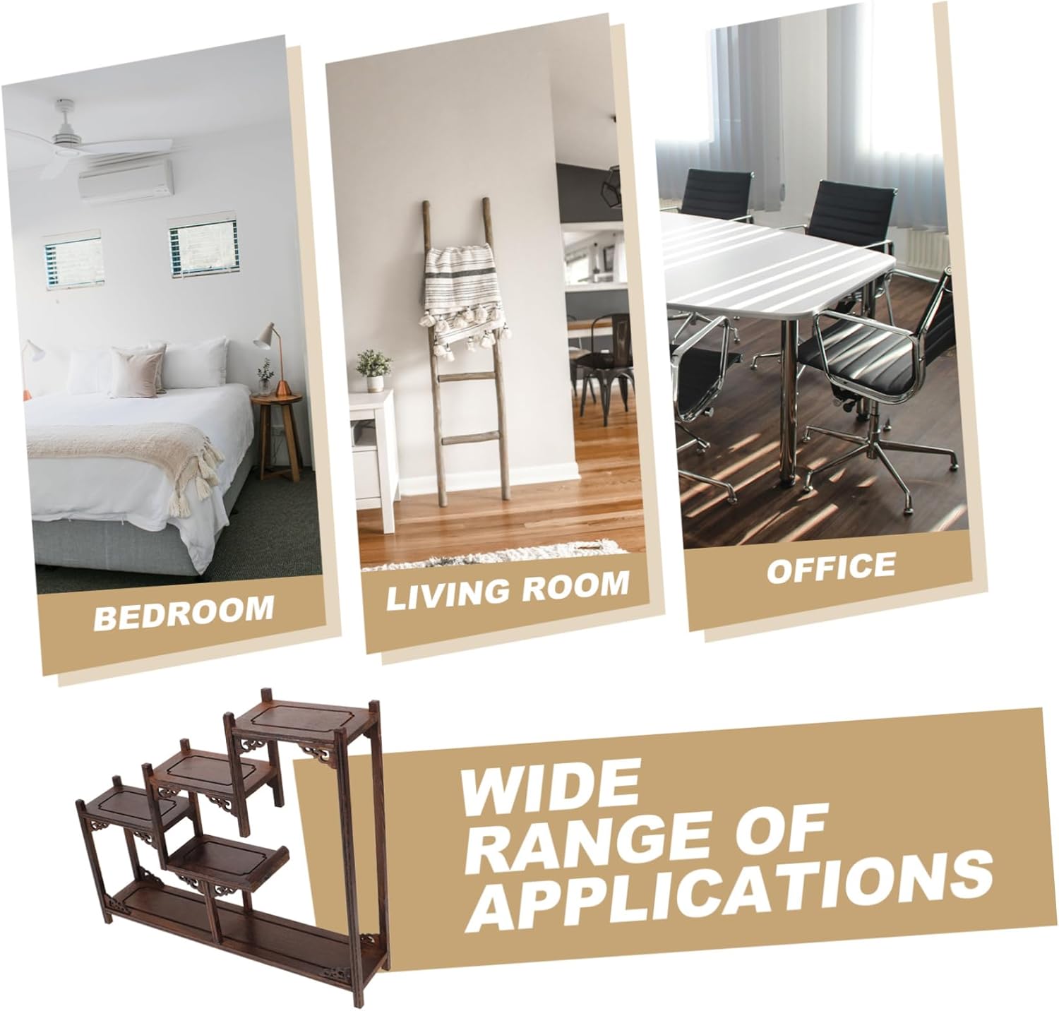 Antique Chinese Wooden Holder Boutique Display Stand Curio Showcase for Selling