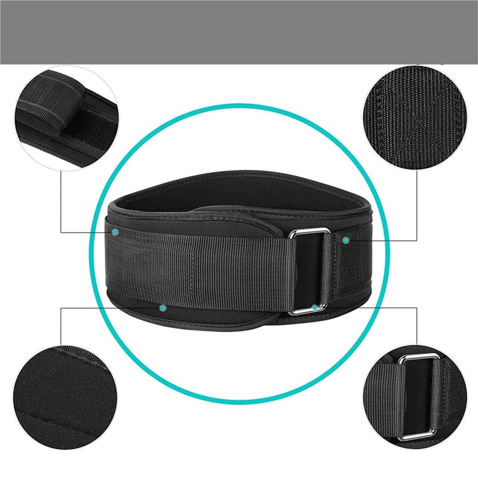 Cinturón de levantamiento pesas for hombre y mujer, mancuernas for entrenamiento, soporte for espalda, gimnasio, sentadillas, inmersión, muñequera Para Levantamiento