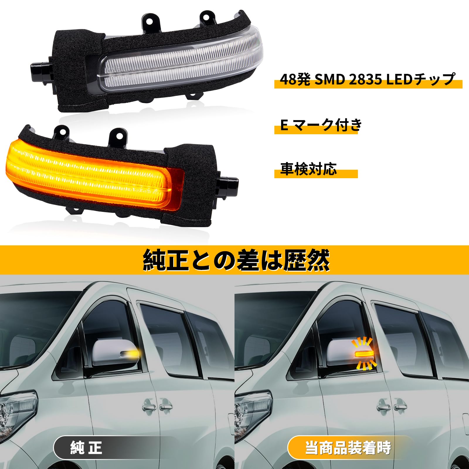 NEIFILES LED ドアミラー ウインカー Amazon | NEIFILES アルファード/ベルファイア 20系 前期/後期