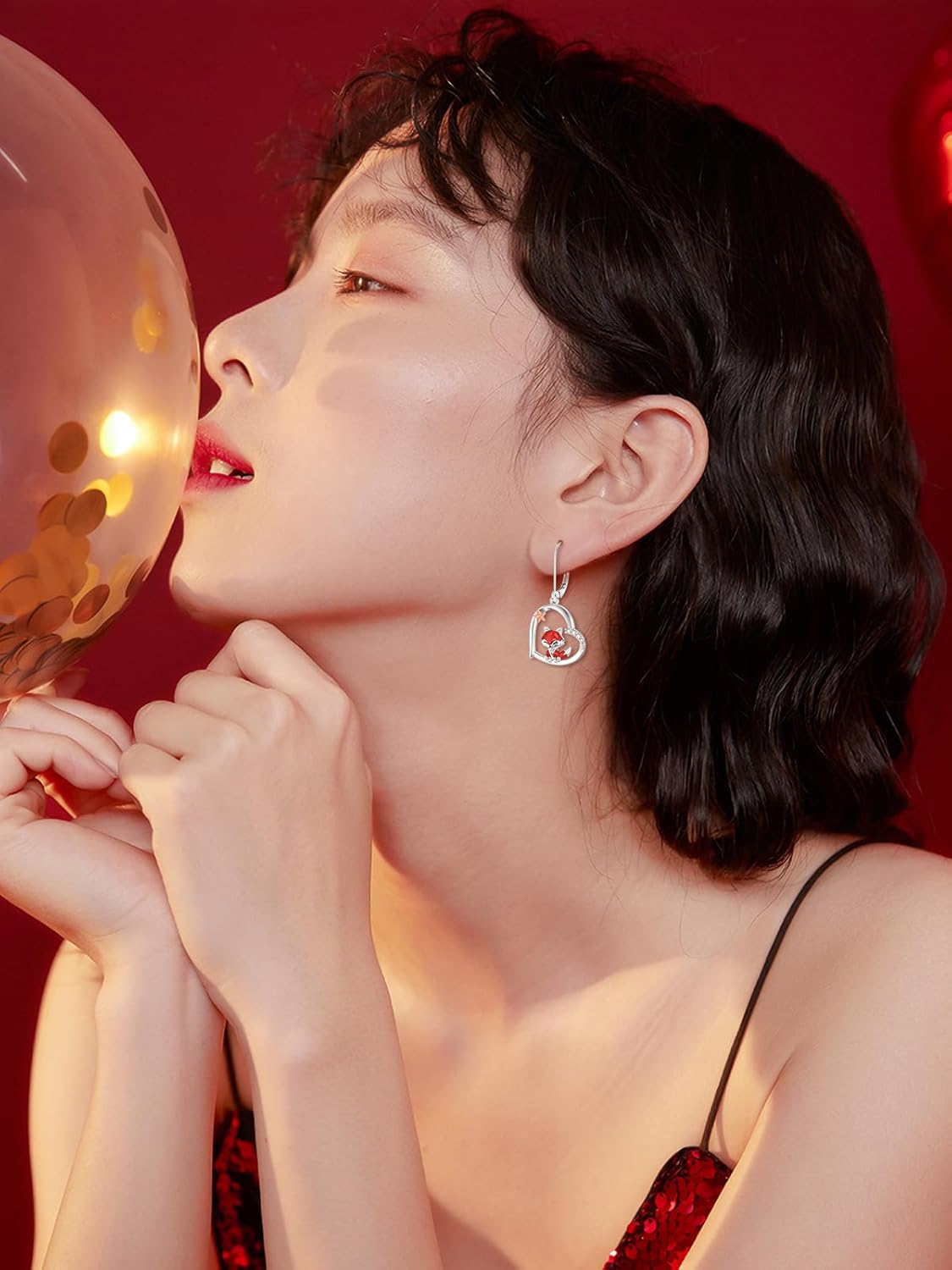 Fox/Turtle Dangle Earrings 925 Sterling Silver Animals Earrings Jewelry Gifts for Women Teens - Image 4