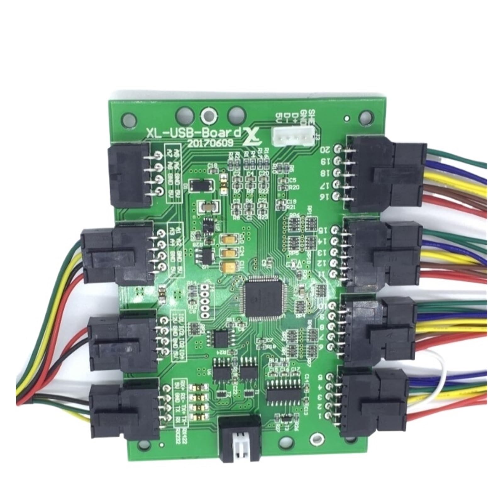SHEHUALI Mandos de control, Tarjeta de control movimiento 8 ejes, placa simulador, joystick, computadora industrial(1 three-axis joystick+USB)