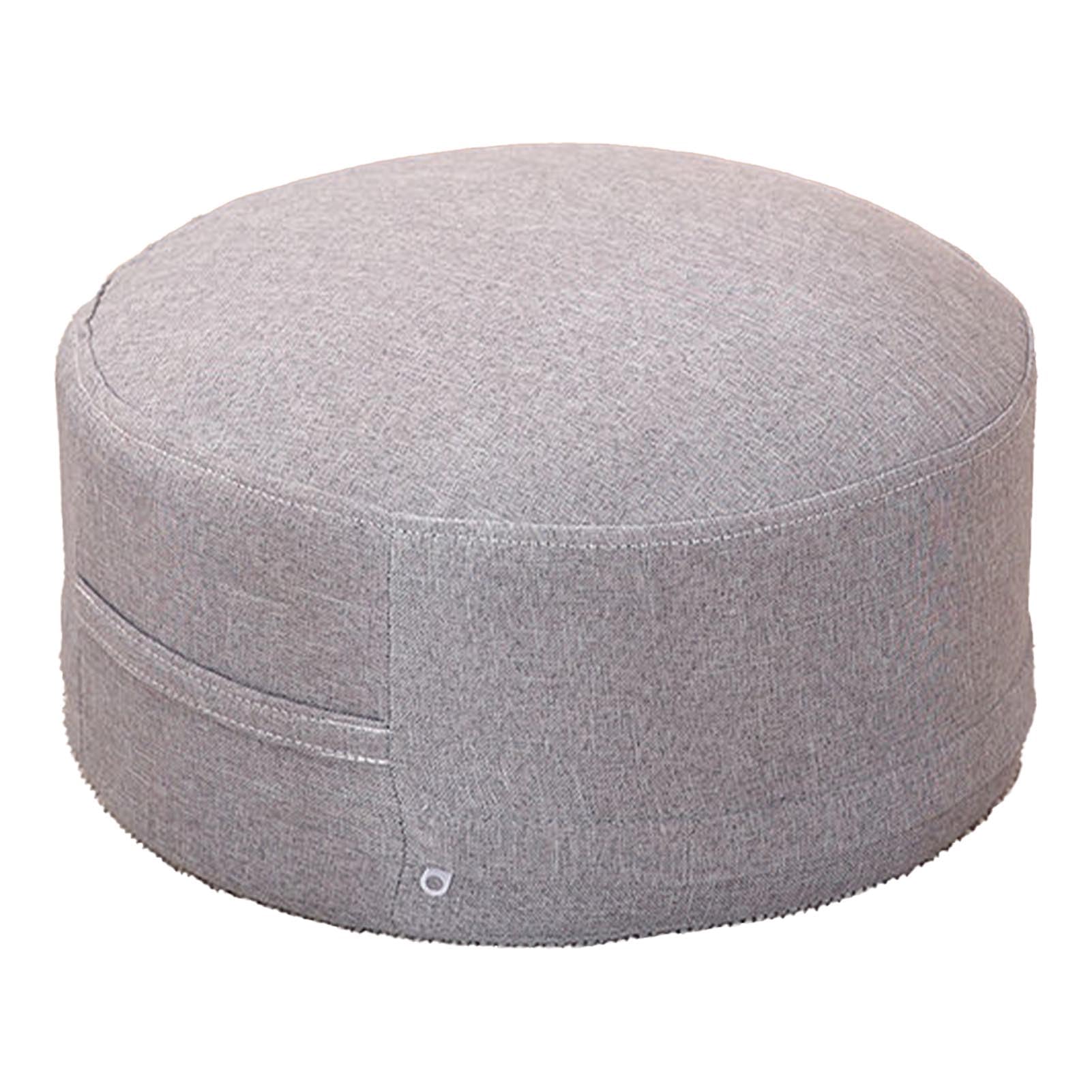 SIXRUN Cuscino da Pavimento, Cuscino da Pavimento Rotondo in Tessuto di Cotone, da Sedile Staccabile Spessore 20 Cm, Supporto Morbido per Soggiorno, Camera da Letto, Lettura di Meditazione, Adulti