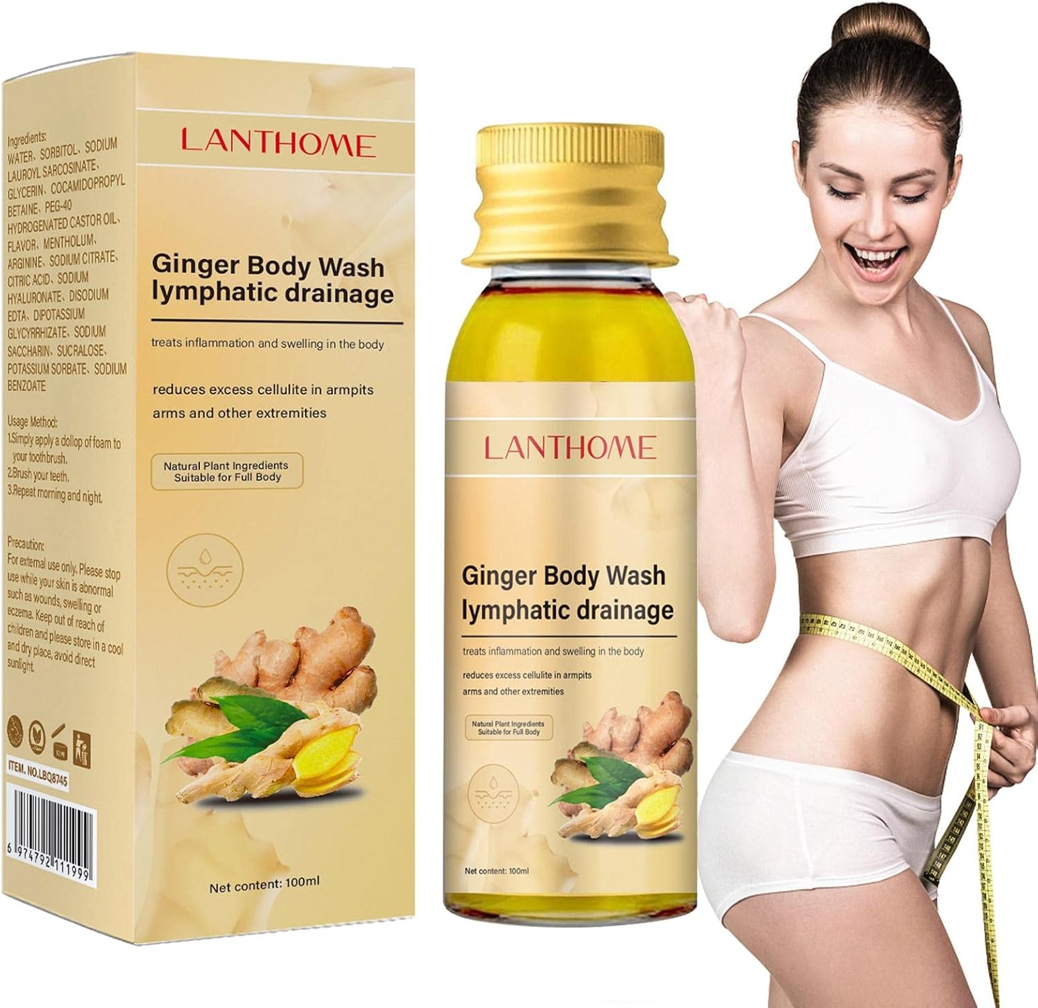 Plant Shower Gel, Effective PH Balanced Shower Gel, Gentle and