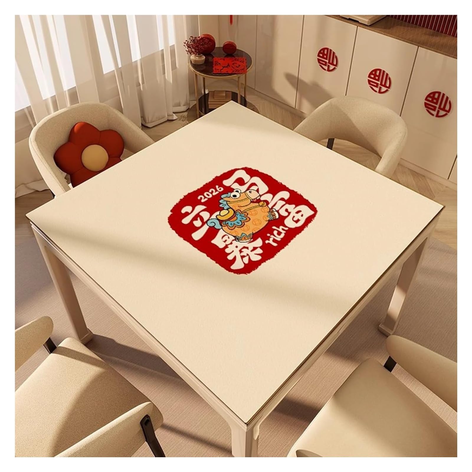 Tapis de Poker, Doux, Silencieux et réduction du Bruit, Tapis de Jeu à Domicile(80cm/31.49in)