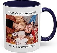 Vista 13 de Taza de café personalizada, regalo personalizado, taza de cerámica con foto, imágenes o texto, novedad de tazas personalizadas, perfecta
