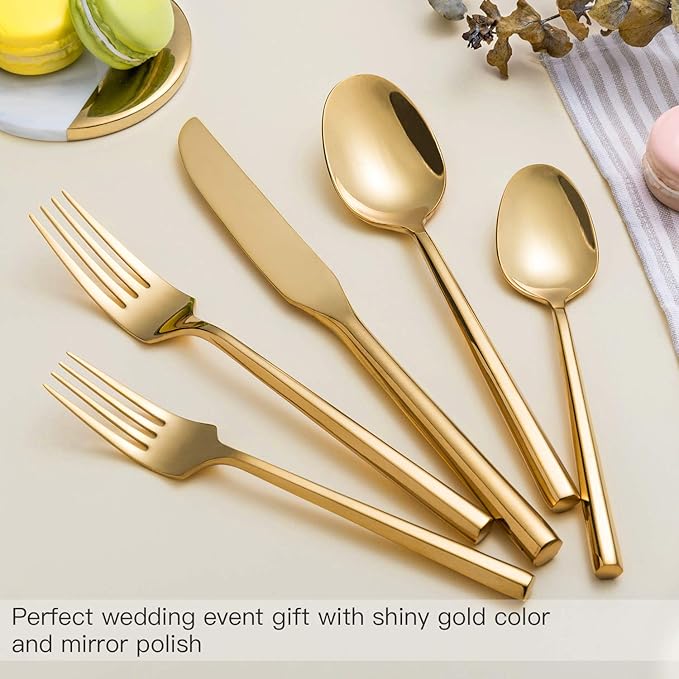 Silverware Gold Set/ Juego de Cubiertos