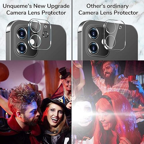 Miniatura 3 de Paquete de 3 protectores de lente de cámara compatibles con iPhone 13 de 6.1 pulgadas, protector de cámara trasera de vidrio templado HD, compatible