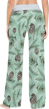 Tree Green Branches Pine Cone Women's Pajama Pants