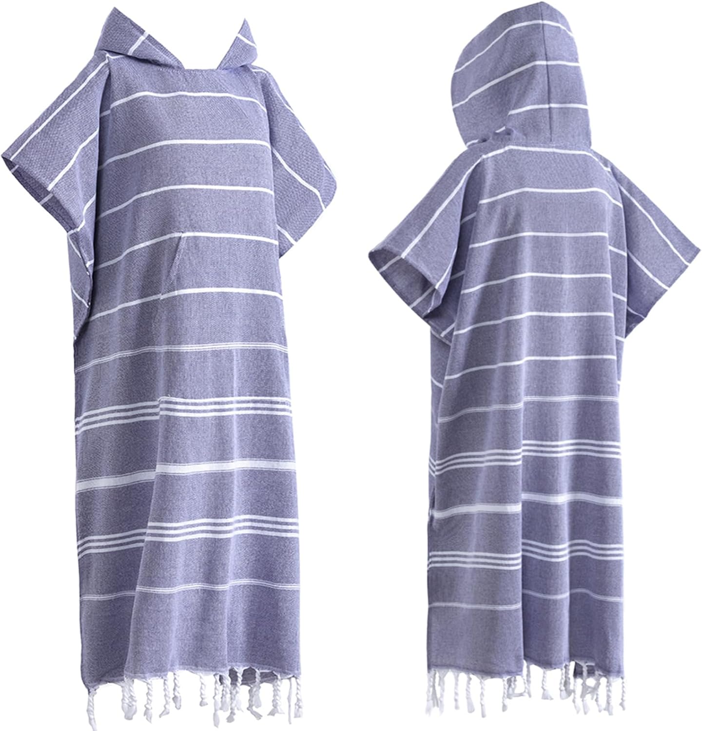 Amazon.com: 1pcs Turkish Cotton Surf Poncho Changing Towel Swim Robe ...