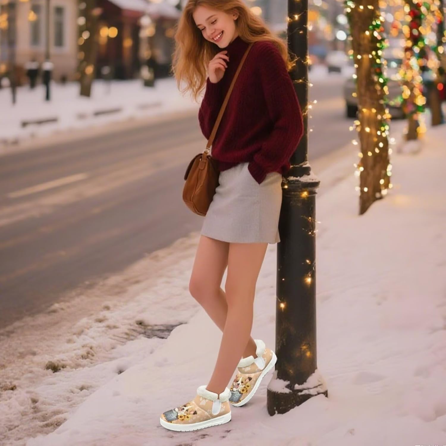Winter Snow Boots for Women Men Warm Shoes Insulated Boots With Fleece Lined Comfort Rubber Sole Fashion Gifts