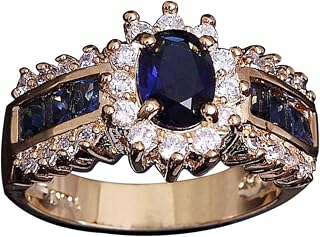 Exquisite Ring Fresh Style Ladies Couple Love Rings Women Vintage Cubic Zirconia Inlaid Band Finger Ring Wedding Party Jewelry Gift for Women/Girl Finger Rings DIY Jewelry Gifts