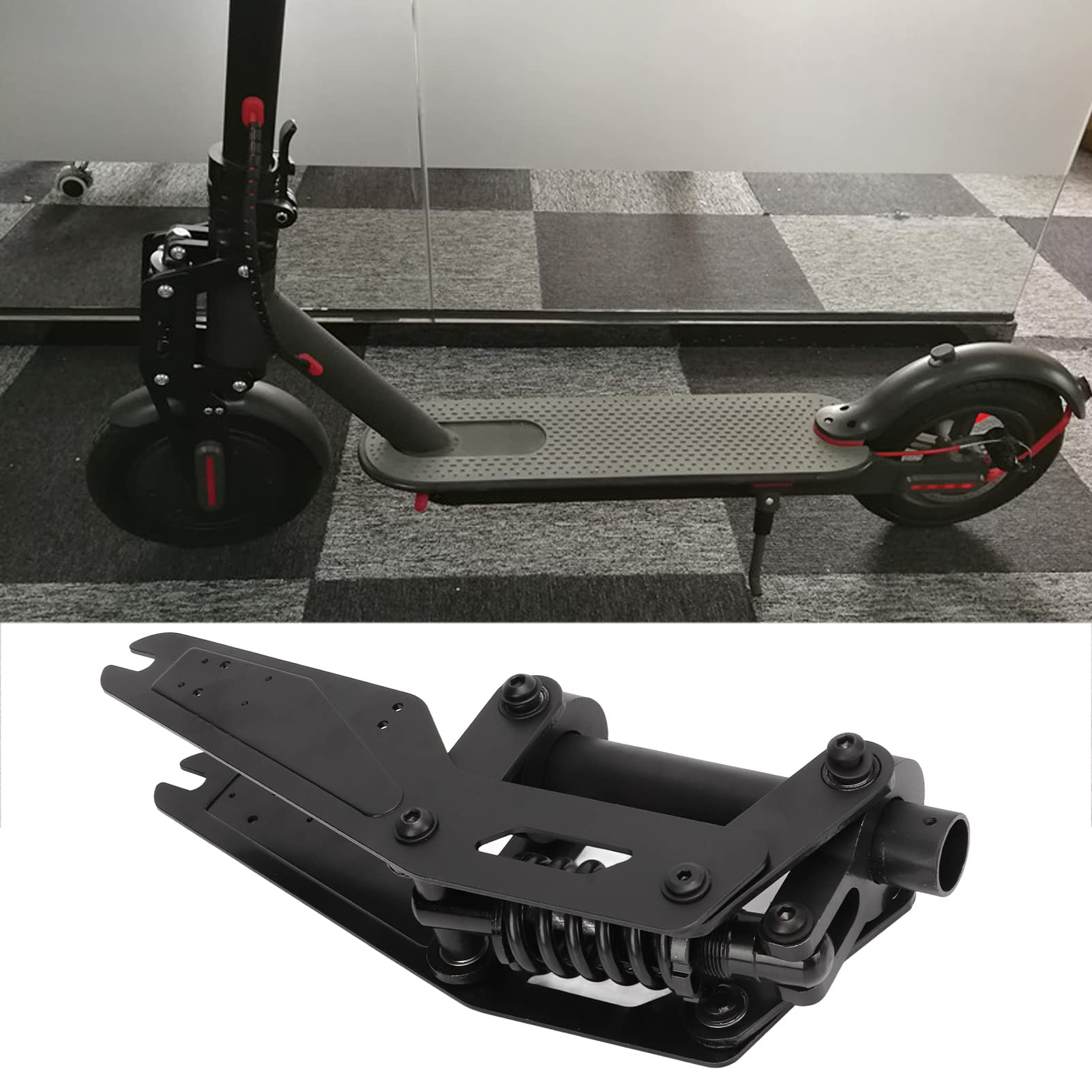 BuyWeek Amortisseur de Scooter Électrique pour Xiaomi M365, Amortisseur de Vibration de Trottinette Électrique Accessoires de Scooter Électrique