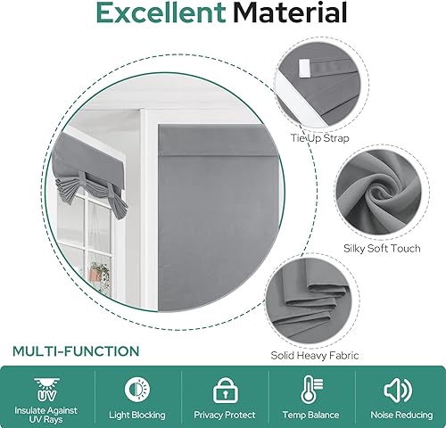 Miniatura 5 de HOMEIDEAS - Cortinas de puerta francesas (2 unidades)