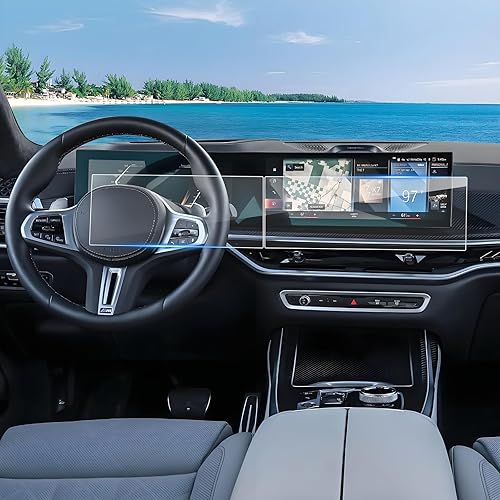 Paquete de 4 protectores de pantalla 2024 2025 2026 X5 X6 X7 XM para BMW iDrive 8 (14.9 pulgadas Navi+12.3 pulgadas Dash), 2026 2025 X5 X6 X7 XM