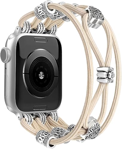 Miniatura 1 de Pulsera de cuentas compatible con Apple Watch Band de 1.575 pulgadas, 1.614 pulgadas, 1.496 pulgadas, 1.732 pulgadas, 1.654 pulgadas, 1.772