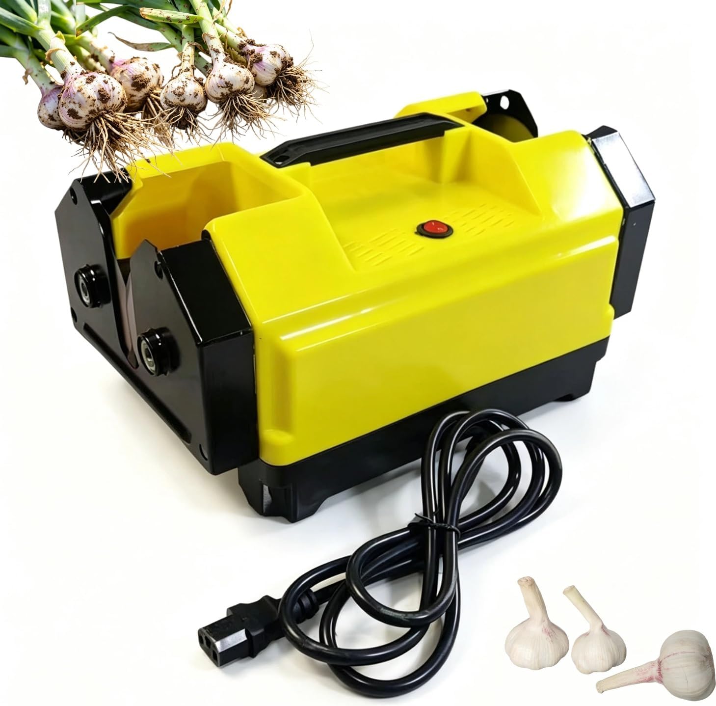 Kommerzieller elektrischer Knoblauchwurzelschneider, 9 cm