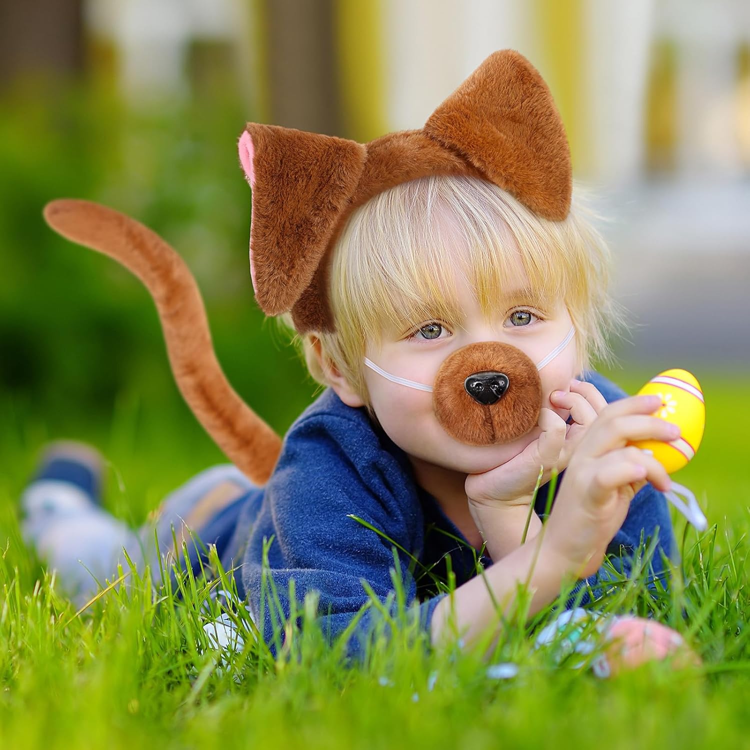 Labrador Costume Adult Kids Puppy Set Ears, Tail, Bowtie Paw