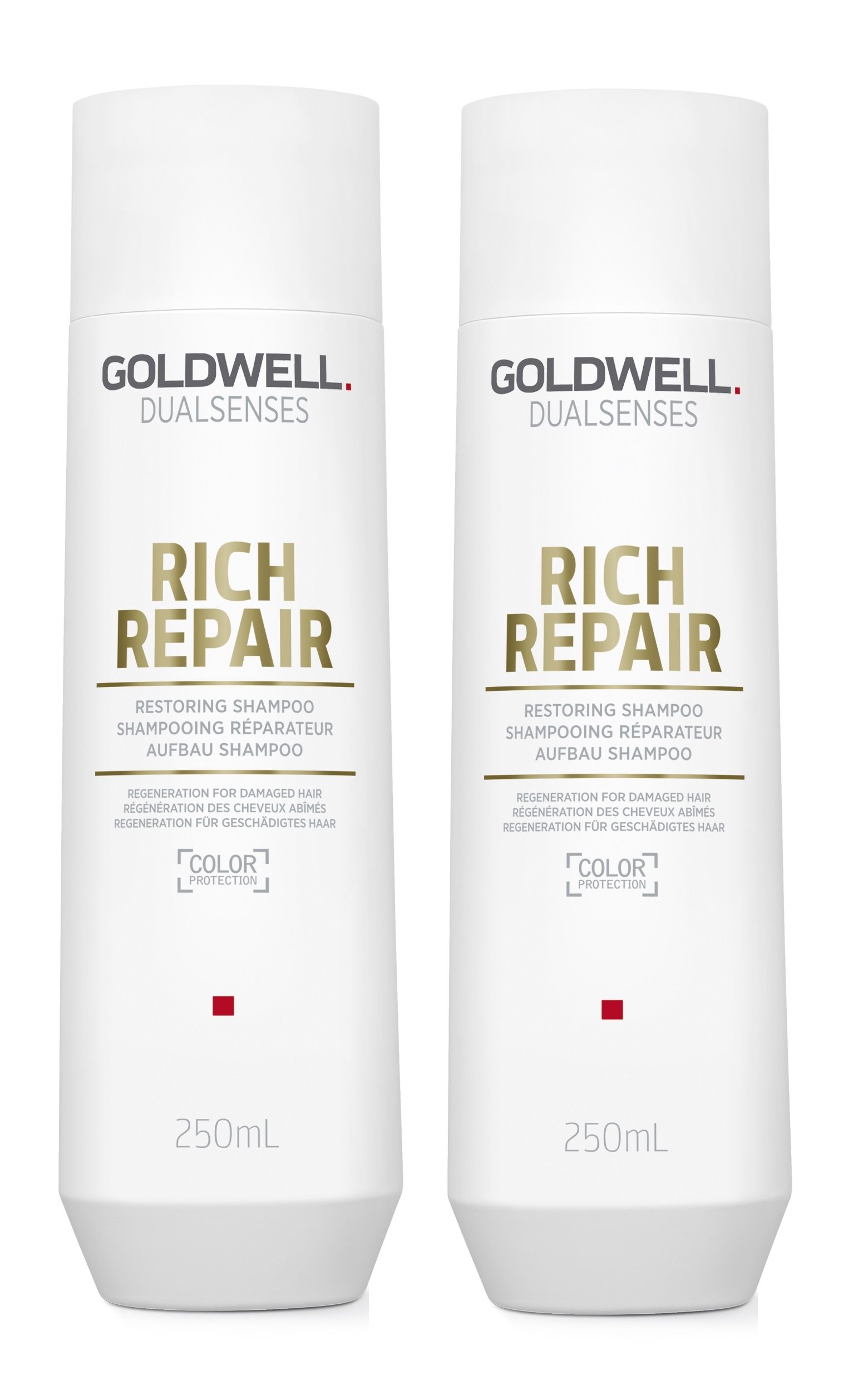 2 x szampon regenerujący Rich Repair Dualsenses Goldwell do włosów zniszczonych, 250 ml
